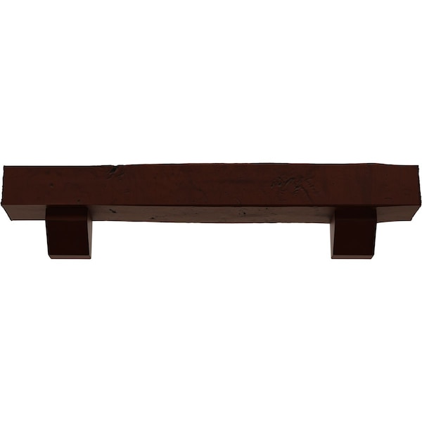 Kit W/ Ashford Corbels, NaturaL Pecan, 8H X 10D X 36W Knotty Pine Faux Wood Fireplace ManteL